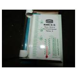 MC DANIEL OIL CO ADV. RAIN GUAGE & THERMOMETER