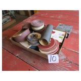FLAT FULL OF SAND PAPER & DISC