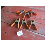 6- METAL CLIP CLAMPS - PONY