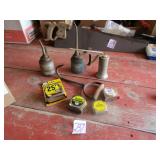 OIL CANS ; HAY HOOKS ; 4 TAPES