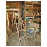 WOOD LADDER ; WOOD STEP LADDER