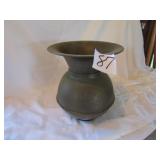 5CENT BRASS SPITTONE W/ CRACKS