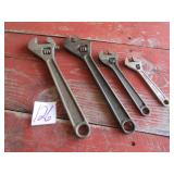 4- CRESCENT WRENCHES