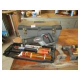 STACK- ON TOOL BOX ;3 PORTER CABLE POWER TOOLS