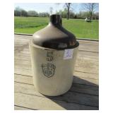 5 GAL. UHL POTTERY CO STONE JUG
