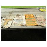 4 SEED CORN CLOTH BAGS -CROWS ,PFISTER, NOBLE