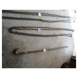 20 FT LIGHT WEIGHT LOG CHAIN W/ 2 HOOKS