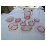 9 PIECES PINK DERESSION