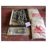 10 -TURN BUCKELS ;2 ACE HARDWARE NAIL APRONS