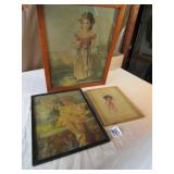 3 EARLY FRAMED PICTURES