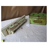 TIN BREAD BOX ; WALL SHELF