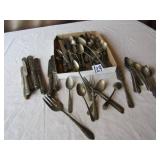 FLAT FULL VINTAGE SILVERWARE