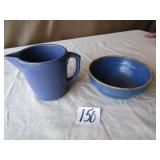 51/2' BLUE STONE CREAMER ; BLUE STONE BOWL