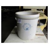6 GAL. BUCK EYE POTTERY MACOMB ILL W/ DEER HEAD