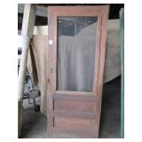 COUNTRY  SCREEN DOOR ,PAINTED ON ONE SIDE -PICKUP