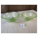 9' ,10' GREEN DEPRESSION BOWLS