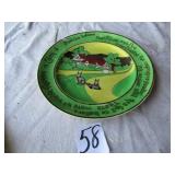 ENGLIAH RABBIT PLATE W/ CHIP