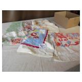 4- VINTAGE TABLE CLOTHES