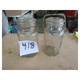 2 HALF PINT JARS