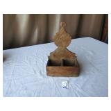 PRIMITIVE DIIVIDED CANDLE WALL BOX