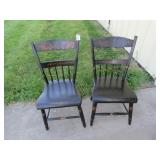 2-  TOLL PAINTED CHAIRS --PICK UP ONLY