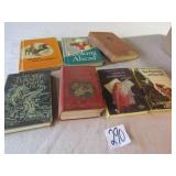 7- EARLY 1950'S HARD BACK BOOKS