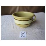 YELLOW WARE BOWL W/ HANDLE