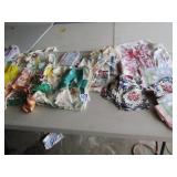 VINTAGE FANCY WORKS ;FEED SACK MATERIAL
