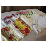 5- VINTAGE TABLE CLOTHES