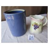 STONE STORAGE JAR [ NO LID] ; EARLY PORCELAIN
