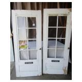 20 32' X39' 8 PANE FRENCH DOORS  --PICKUP ONLY