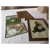 REVERSE PAINTING ; VINTAGE PICTURES ; MIRROR