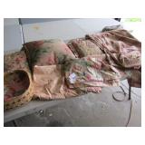 FEED SACK MATERIAL ; VINTAGE PILLOWS; MORE