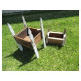 2- PICKET FENCE PLANTERS -- PICKUP ONLY