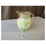 9' STONE PITCHER W/ YELLOW FLOWERS
