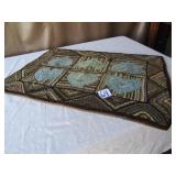 23' X35' HOOKED RUG W/ HEARTS
