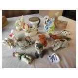 15+ planters , figurines