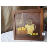 EARLY HAND PAINTED WOOD WALL DECOR