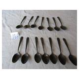 14 SILVER PLATE PRESIDENT SPOONS