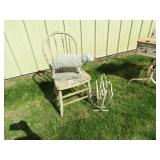 COUNTRY BENT WOOD CHAIR ; WROUGHT IRON MAGAZINE
