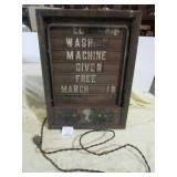 14 3/4 ' 19 3/4 ' NEON MENU SIGN W/ LADY HEAD