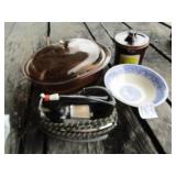 VISIONWARE ROASTER ; CHEESE CROCK ;MORE