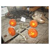 VINTAGE MOTORCYCLE LIGHTS ; BATTERY TROUBLE LIGHT