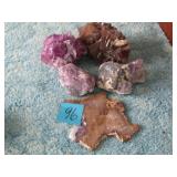 5 PIECES PURPLE FLUORITES & MORE