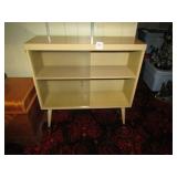 MID CENTURY SLIDING GLASS DOOR BOOK CASE ON LEGS