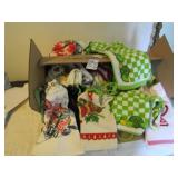 DISH TOWELS ;LADIES APRONS