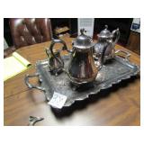 WEBSTER INTERNATIONAL SILVER CO 5 PIECE SERVING