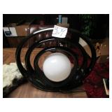 17' BLACK RETRO TV LAMP
