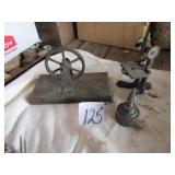 MINI OIL CAN ; CAST IRON MINI PRESS ; MINI PULLEY