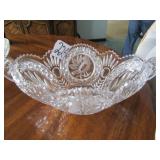 HOFBAUER BYRDES CLEAR GLASS CENTER BOWL W/
